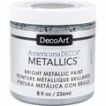 Deco Art 8 oz Americana Decor Metallic Paint, Silver DE379422